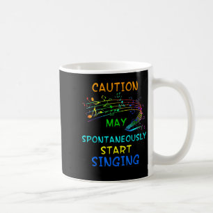 T-Shirt-Geschenk für Sänger und Musikliebhaber - V Kaffeetasse