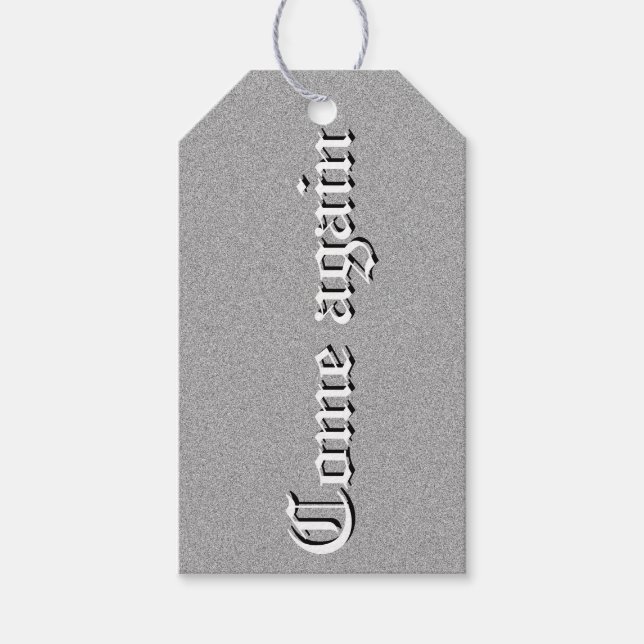 T-Shirt Geschenkanhänger (Vorderseite)