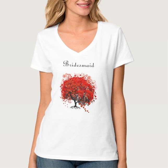 T - Shirt, Geschenke, Sticker und Gefallen von Red T-Shirt (Vorderseite)
