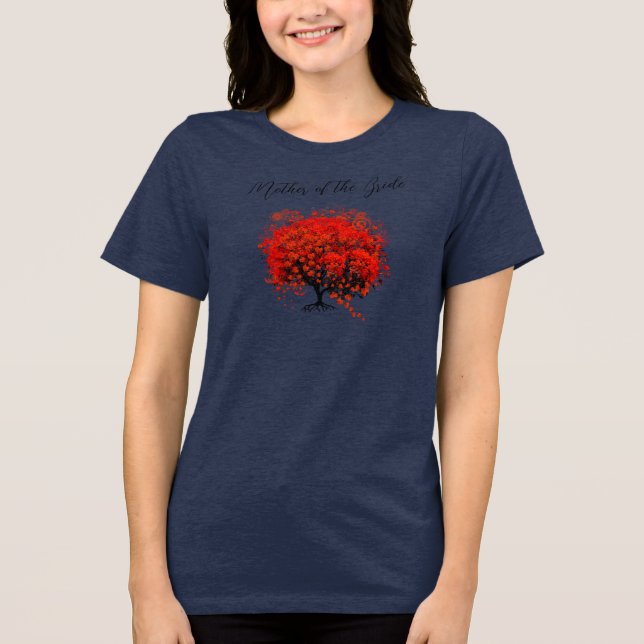 T - Shirt, Geschenke, Sticker und Gefallen von Red Tri-Blend Shirt (Vorderseite)