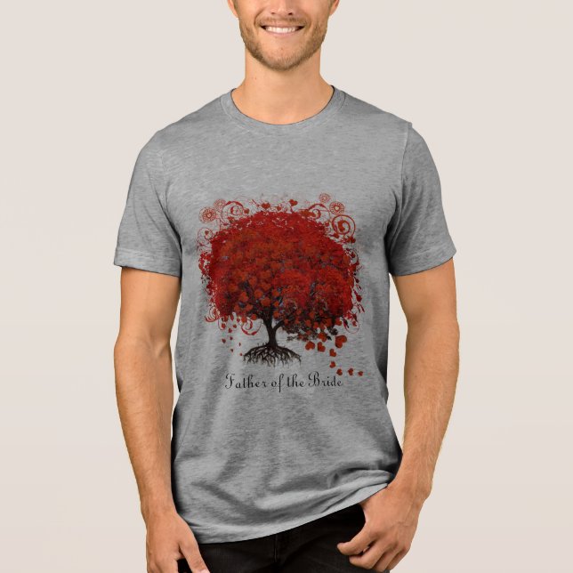 T - Shirt, Geschenke, Sticker und Gefallen von Red Tri-Blend Shirt (Vorderseite)