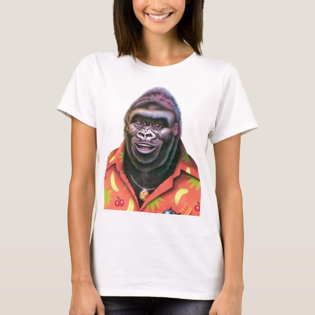 T Shirt Giant Vain Gorilla Design. (Vorderseite)