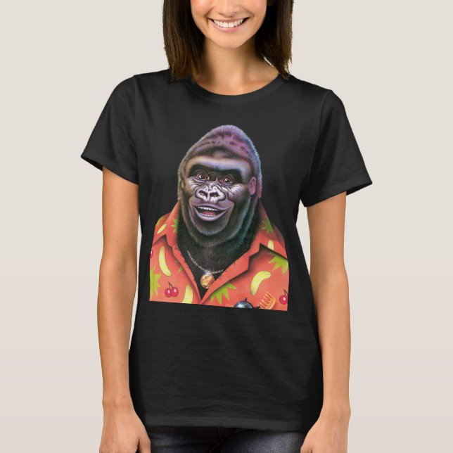 T Shirt Giant Vain Gorilla Design. (Vorderseite)