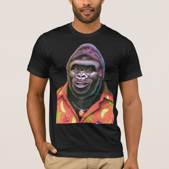 T Shirt Giant Vain Gorilla Design. (Vorderseite)