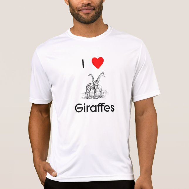 T - Shirt Giraffen der Liebe I (Vorderseite)