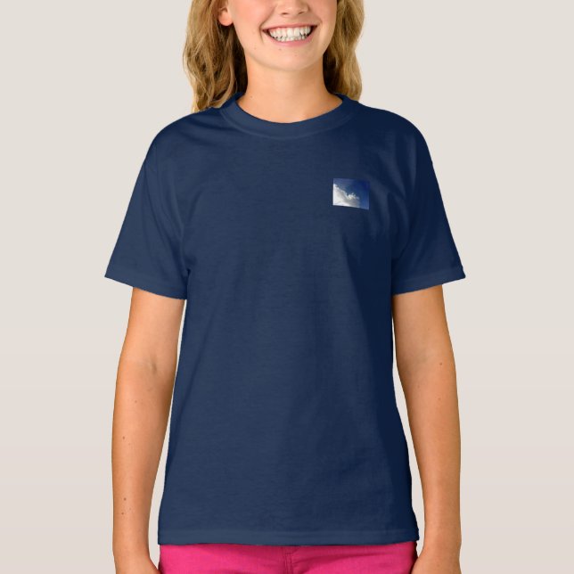 T - SHIRT GIRL'S CLOUD ÖKO DESIGN STIL (Vorderseite)