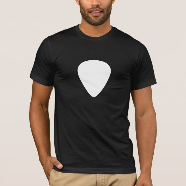 T - Shirt Gitarreplectrum-(Auswahl) (weiße (Vorderseite)