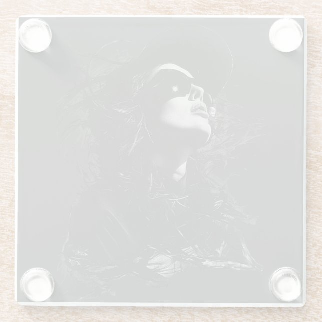 T - Shirt Glasuntersetzer (Rückseite)