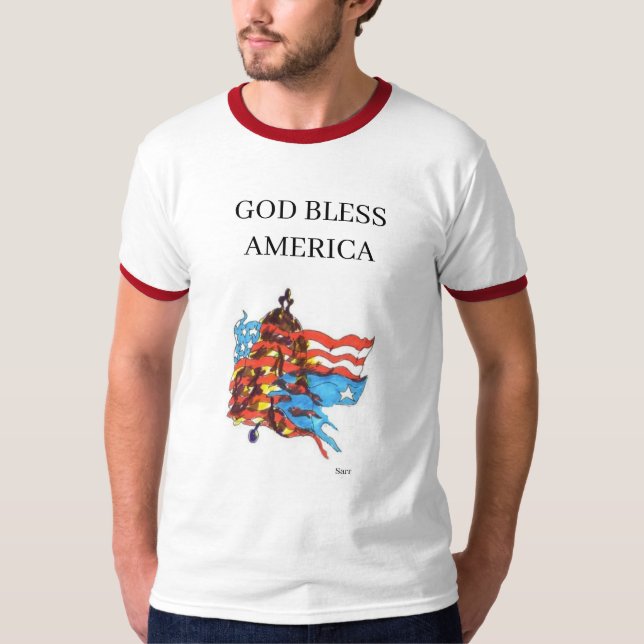 T - Shirt: GOD BLESS AMERICA T-Shirt (Vorderseite)
