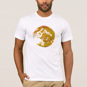 T-Shirt Goldener Drache (008)