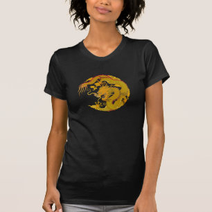 T-Shirt Goldener Drache (008) 2