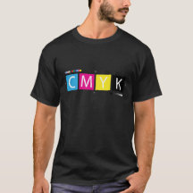 T-Shirt Grafikdesigner CMYK Vorpress-Farben