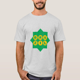 T - Shirt gris homme DESIGN BRAZIL