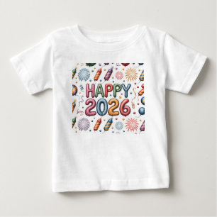 T-Shirt-Großes Neues Jahr 2026 passende Familie  Baby T-shirt