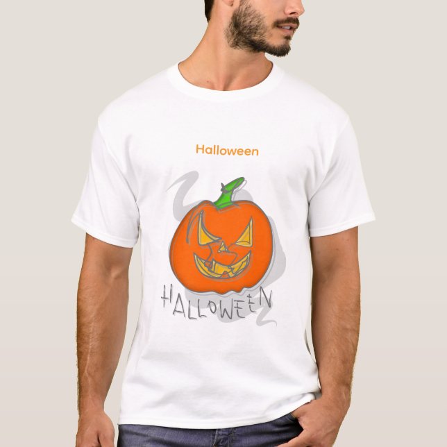T - Shirt Halloween Vintager Tag (Vorderseite)