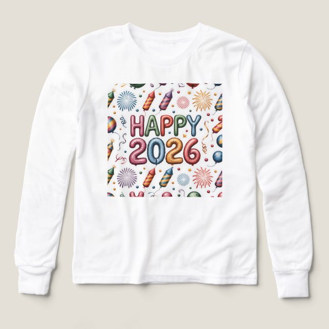 T-Shirt-Happy New Year 2026 Matching Family (Design Vorderseite)