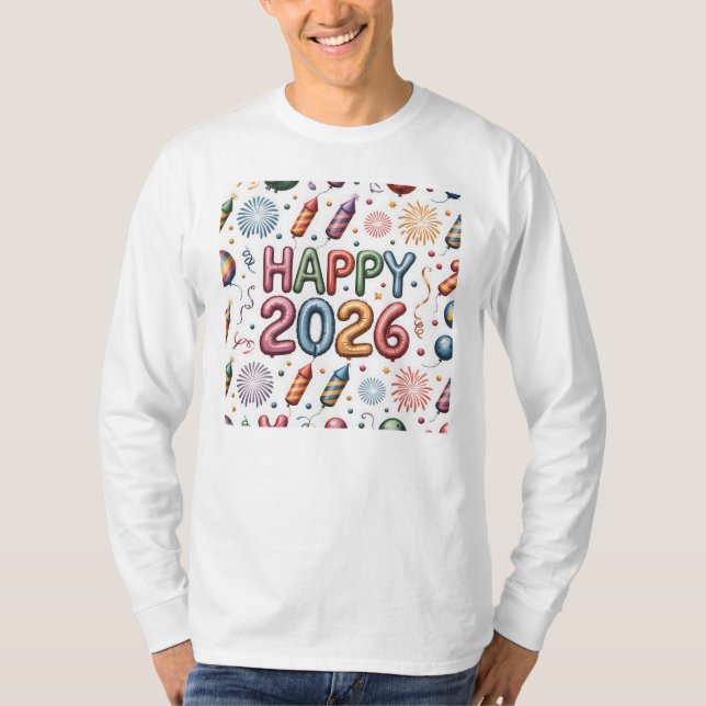 T-Shirt-Happy New Year 2026 Matching Family T-Shirt (Vorderseite)