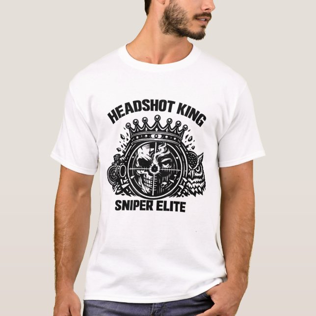 T-Shirt Headshot King Sniper Elite Tee (Vorderseite)