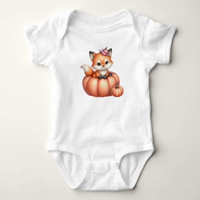 T - Shirt Herbst Babydusche Bodysuit (Vorderseite)
