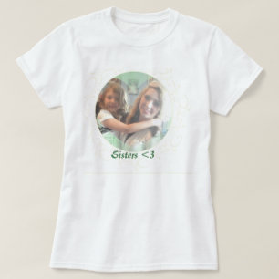 T-Shirt, Herzförmiger Fotoeinsatz T-Shirt