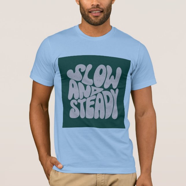 T-Shirt himmelblau 👕 halbe Ärmel (Vorderseite)