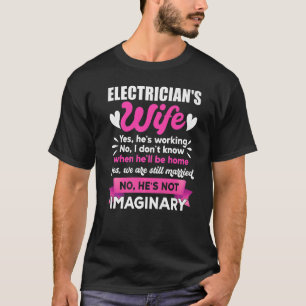 T-Shirt Hochzeit Jahrestag Elektrische Ehefrau