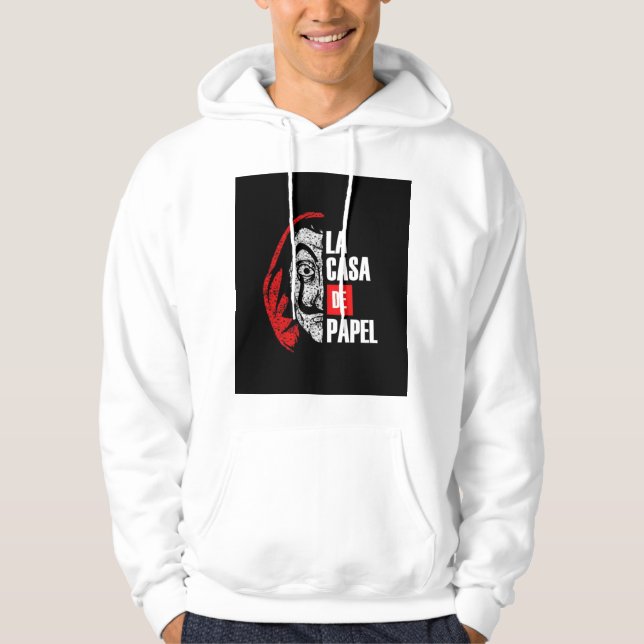 T - Shirt hoodie LA CASA DE PAPEL (Vorderseite)