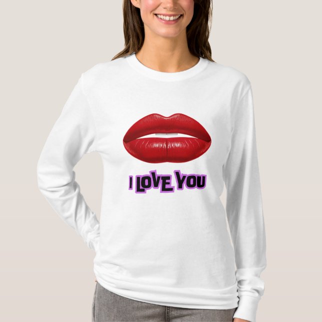 T - Shirt / Hoodies Lippen I Liebe Ihr Logo (Vorderseite)