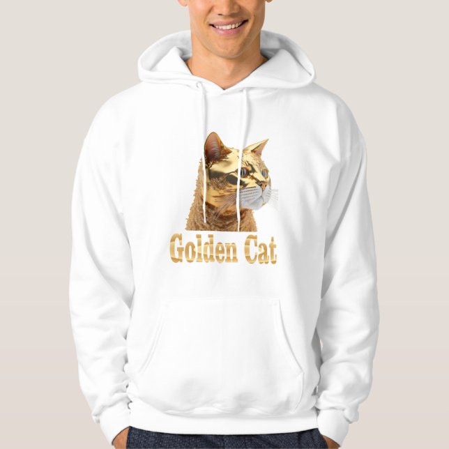 T - Shirt Hoodli Golden Cat (Vorderseite)
