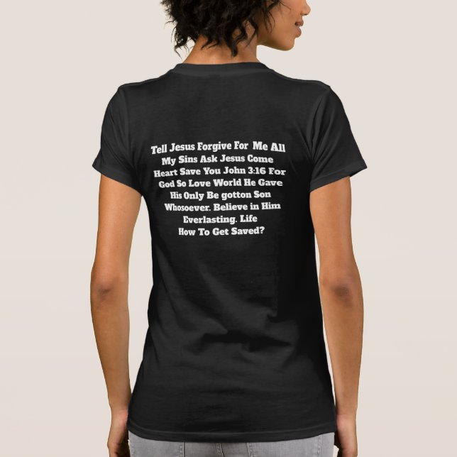 T-Shirt how to get saved (Rückseite)