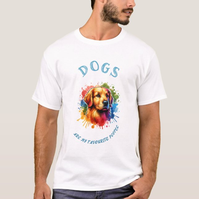 T - Shirt "Hunde sind meine Lieblingsmenschen" (Vorderseite)