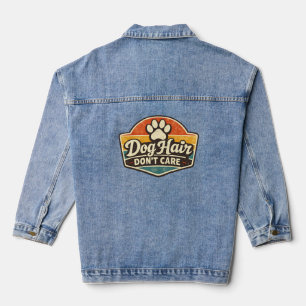T-Shirt "Hundehaare stören nicht" – Lustiges Retro Jeansjacke