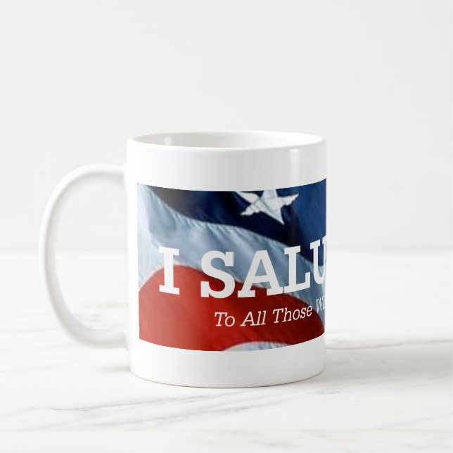 T-SHIRT I Gruß Sie Kaffeetasse (Links)