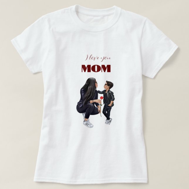 T - SHIRT I LIEBE MAMA (Design vorne)