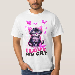 T - SHIRT I LIEBE MEINES CAT-NEUES FASHION-DESIGNE