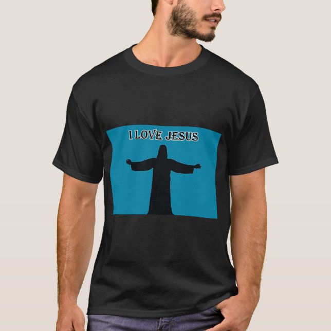 T-Shirt i love jesus  (Vorderseite)
