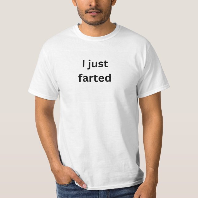 T-Shirt "Ich habe gerade angezogen" (Vorderseite)