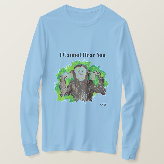 T - Shirt: Ich kann dich nicht hören T-Shirt (Design vorne)