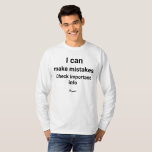 T-Shirt "Ich kann Fehler machen"