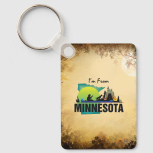 T-SHIRT Ich komme aus Minnesota Schlüsselanhänger