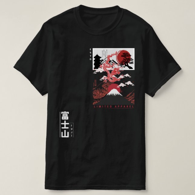 T - Shirt im japanischen Stil - Männer (Design vorne)