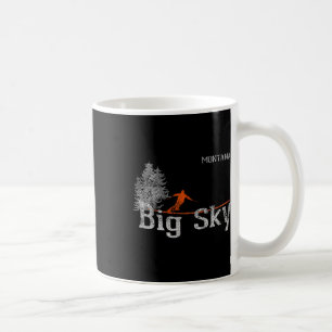 T-Shirt im Stil der 80er Jahre Big Sky Montana Vin Kaffeetasse