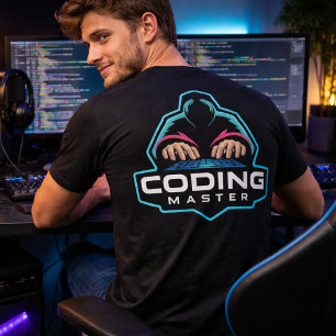T-Shirt im Stil eines Coding Master Programmierer
