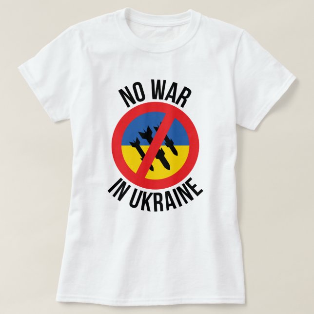 T - Shirt in der Ukraine (Design vorne)