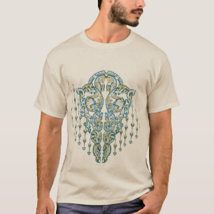 T - Shirt in farbenfrohen asiatischen Kulturmuster