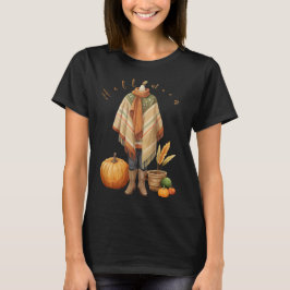 T - Shirt in Halbzeit zwischen Druckkürbis Herbst