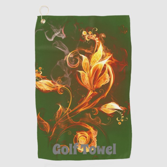 T-Shirt in Luxus mit Personalisierten Handtüchern Golfhandtuch (Vorderseite)