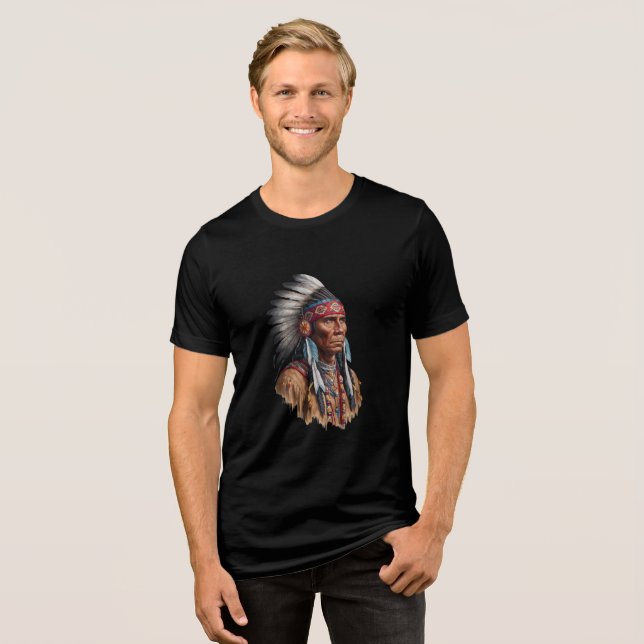 T - Shirt - Indigene Amerikaner (Vorderseite voll)