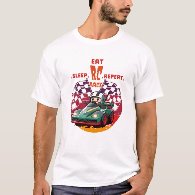 T - Shirt Inspiriert durch Leidenschaft für Rennen (Vorderseite)
