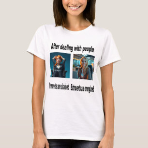 T - Shirt Introvertieren oder ausführen